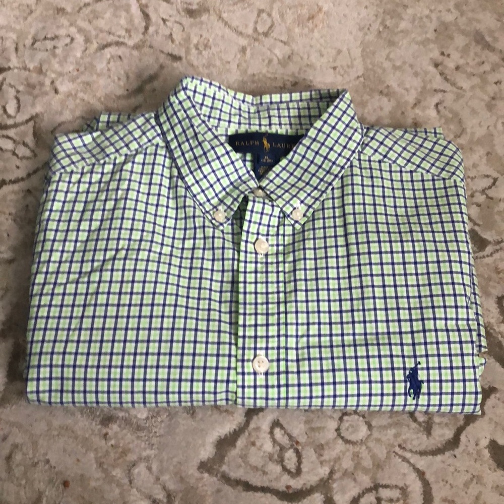 Boys button down long sleeve shirt